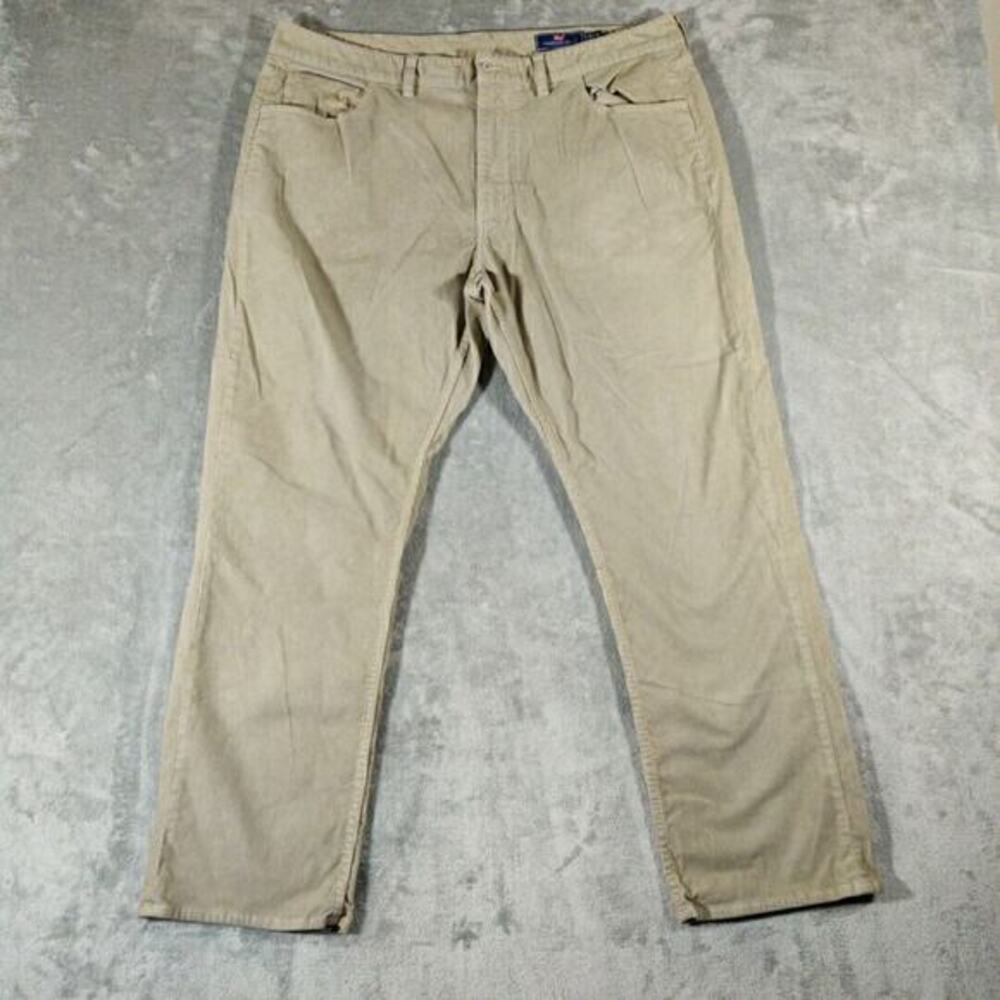 Vineyard Vines Pants Mens Classic Corduroy 38 X 28 Sand Bar Khaki Preppy‎